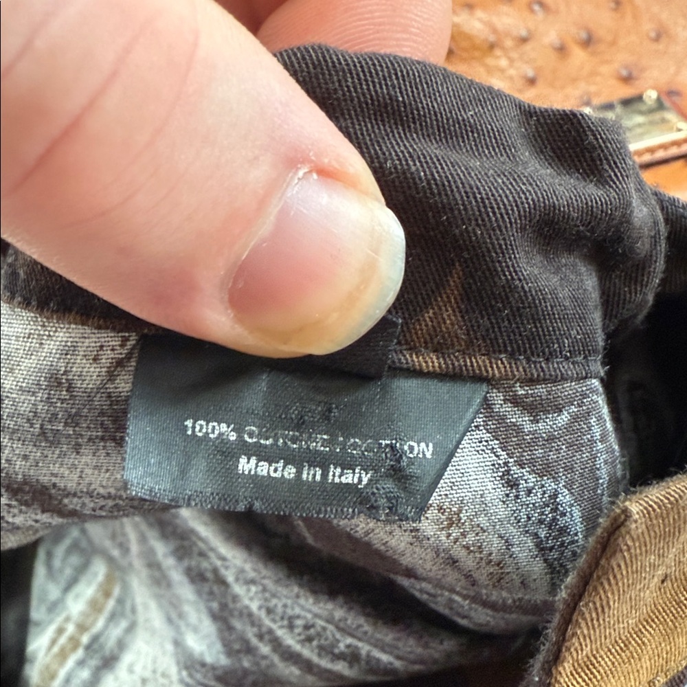Gucci Black and Brown Marble Pattern Pants - Picture 5 of 8